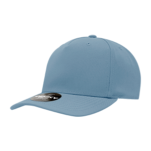 Decky 6038 Classic 5-Panel Mid Profile Structured Polyester Cap, Plastic Snapback