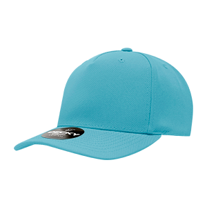 Decky 6038 Classic 5-Panel Mid Profile Structured Polyester Cap, Plastic Snapback