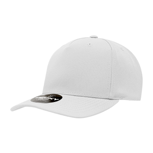 Decky 6038 Classic 5-Panel Mid Profile Structured Polyester Cap, Plastic Snapback