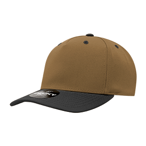 Decky 6038 Classic 5-Panel Mid Profile Structured Polyester Cap, Plastic Snapback