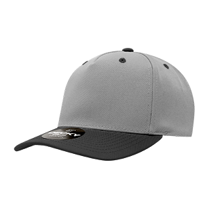 Decky 6038 Classic 5-Panel Mid Profile Structured Polyester Cap, Plastic Snapback