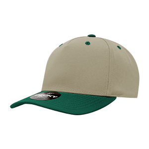 Decky 6038 Classic 5-Panel Mid Profile Structured Polyester Cap, Plastic Snapback