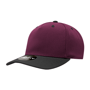 Decky 6038 Classic 5-Panel Mid Profile Structured Polyester Cap, Plastic Snapback