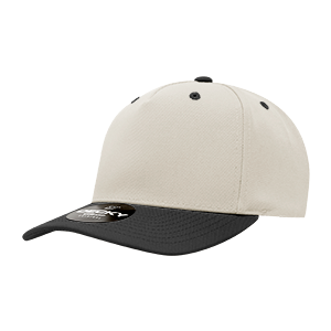 Decky 6038 Classic 5-Panel Mid Profile Structured Polyester Cap, Plastic Snapback