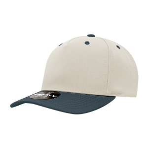 Decky 6038 Classic 5-Panel Mid Profile Structured Polyester Cap, Plastic Snapback
