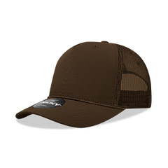 Decky 6040 5-Panel Mid Profile Structured Cotton/Poly Blend Trucker Hat w/Rope