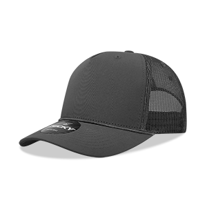 Decky 6040 5-Panel Mid Profile Structured Cotton/Poly Blend Trucker Hat w/Rope