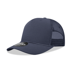 Decky 6040 5-Panel Mid Profile Structured Cotton/Poly Blend Trucker Hat w/Rope