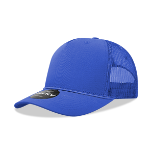 Decky 6040 5-Panel Mid Profile Structured Cotton/Poly Blend Trucker Hat w/Rope