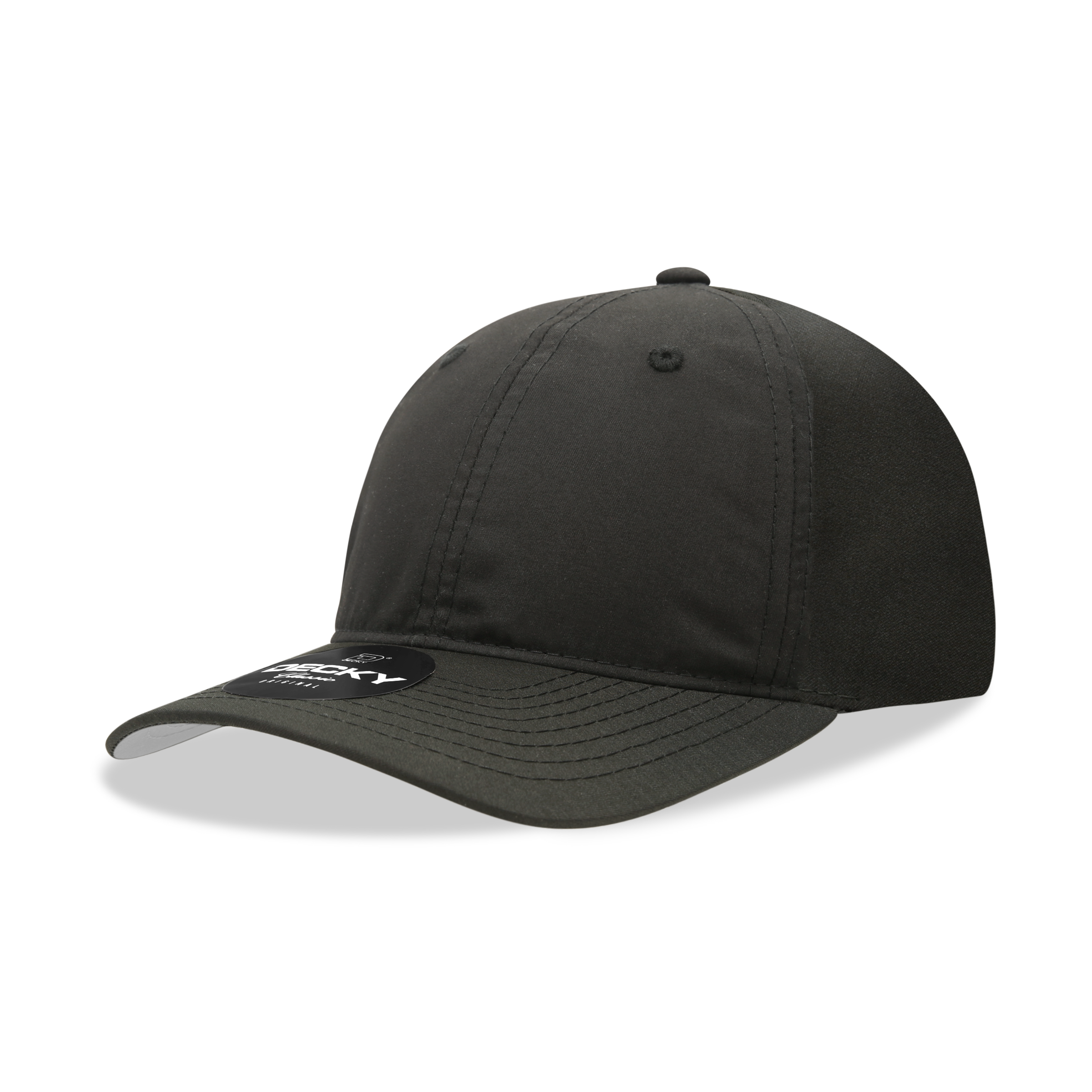 DECKY 6220 6-Panel Low Profile Relaxed Performance Dad Hat, Black