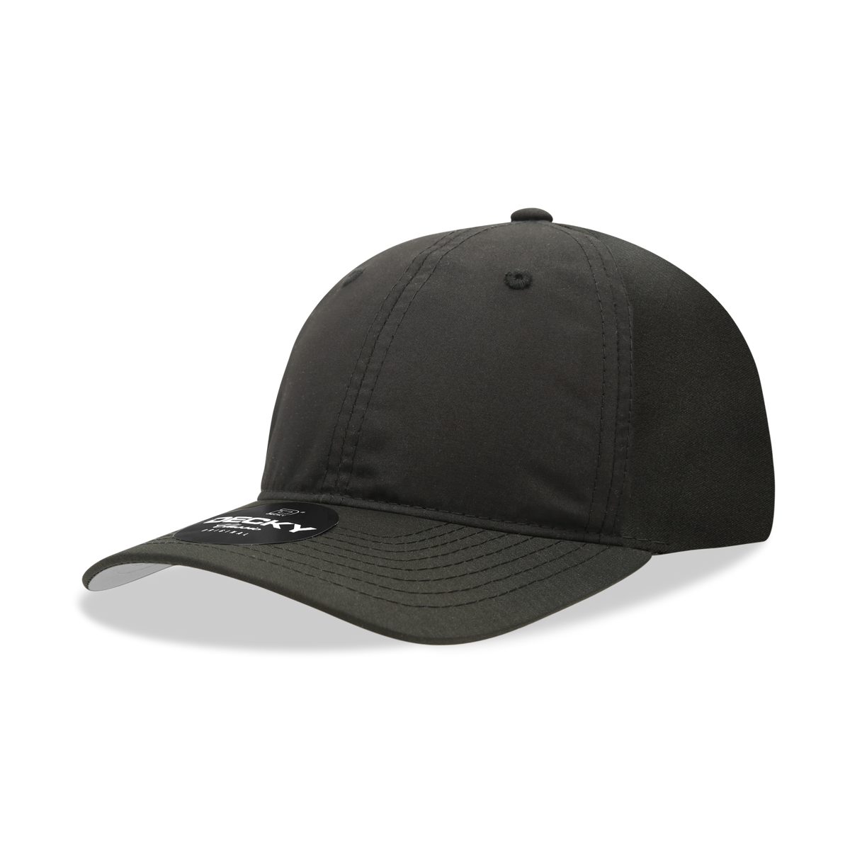 DECKY 6220 6-Panel Low Profile Relaxed Performance Dad Hat, Black