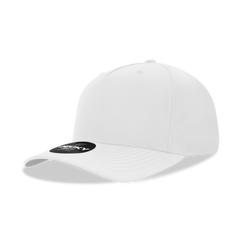 DECKY 6221 5-Panel Mid Profile Structured Performance Cap, White | 6221-1WHT