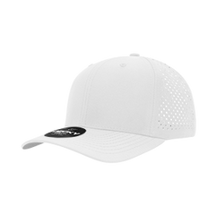 DECKY 6227 6-Panel Mid Profile Structured Perforated Performance Cap, Black