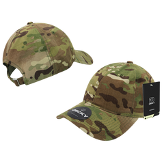 DECKY 6300 Relaxed Multicam Low Profile Ripstop Cap | 6300-MC