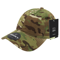 DECKY 6300 Relaxed Multicam Low Profile Ripstop Cap | 6300-MC