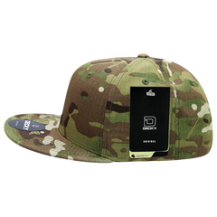DECKY 6302 Multicam 6-Panel High Profile Snapback Cap, Flat Bill