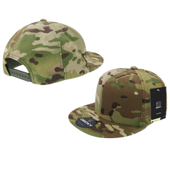 DECKY 6302 Multicam 6-Panel High Profile Snapback Cap, Flat Bill