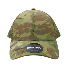 Decky 6306 Multicam Structured Low Crown Trucker Hat, Mtc/Mtc/Olive