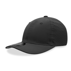 DECKY 6413 6-Panel Relaxed Perforated Cap, Hook and Loop