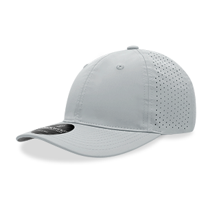 DECKY 6413 6-Panel Relaxed Perforated Cap, Hook and Loop