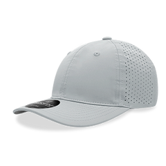 DECKY 6413 6-Panel Relaxed Perforated Cap, Hook and Loop