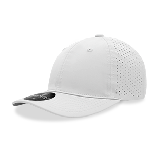 DECKY 6413 6-Panel Relaxed Perforated Cap, Hook and Loop