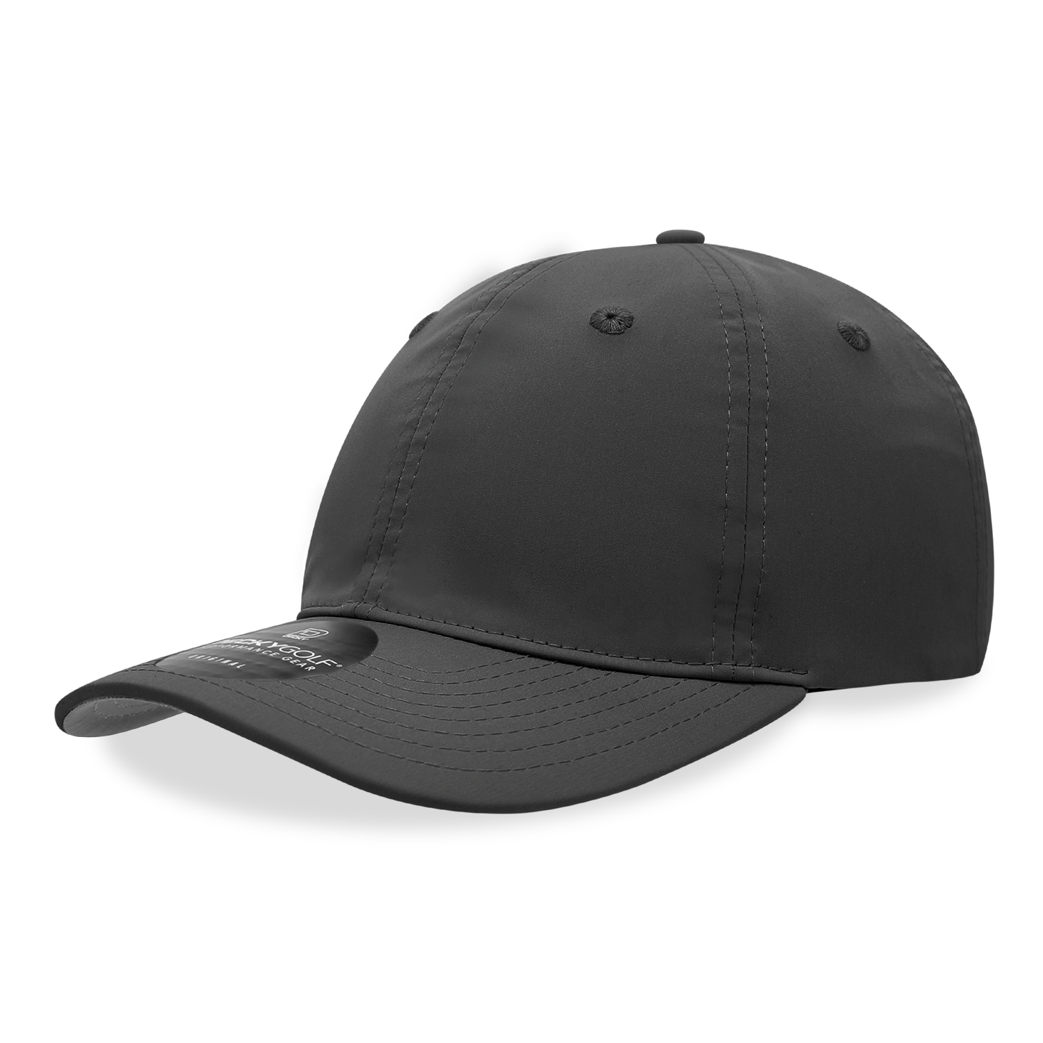 DECKY 6414 6-Panel Mid Profile Relaxed Sleek Cap | 6414-1BLK