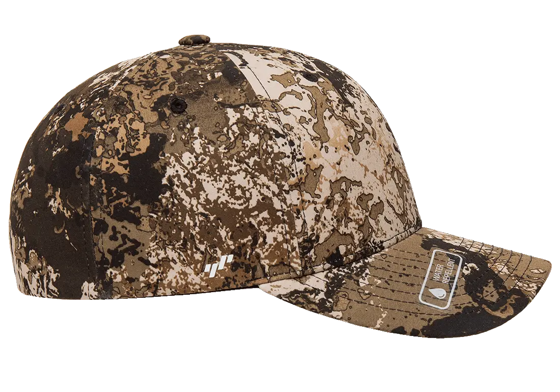Flexfit Veil Camo 6-Panel Structured Fitted Baseball Cap | 6277VC-PD-SM