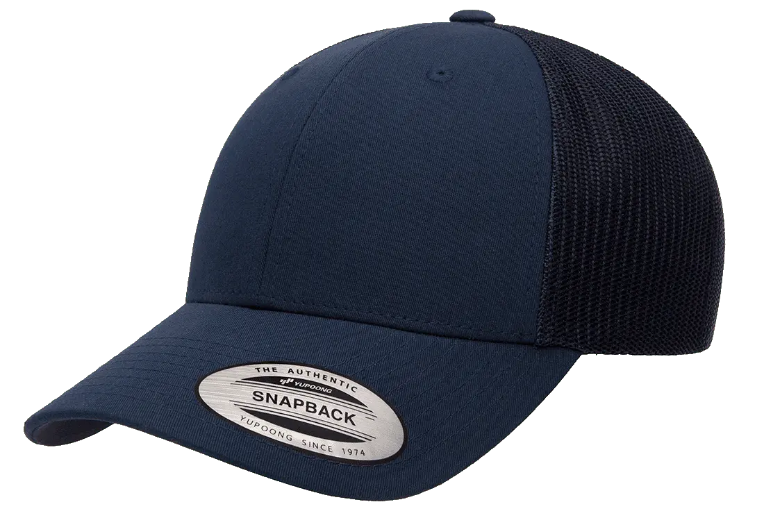 YP Classics Low Profile Trucker Cap Flex Fit House 6601-BK-ONE