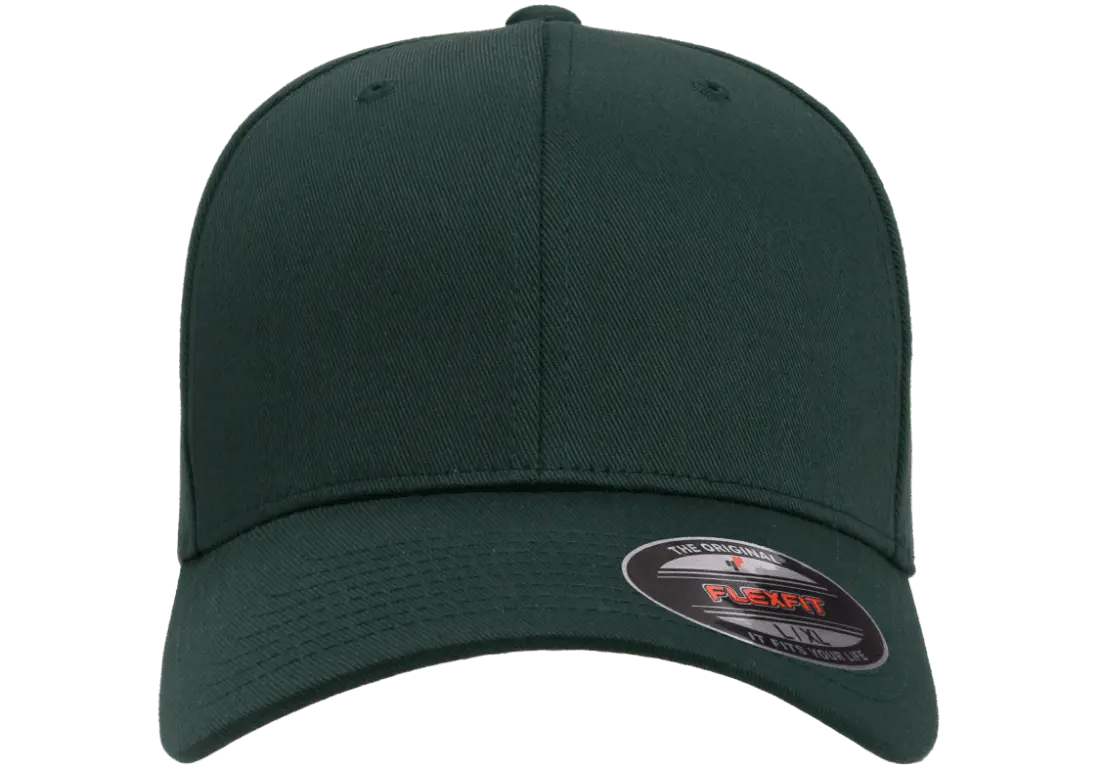 Flexfit Wooly Combed 6-Panel Fitted Baseball Cap