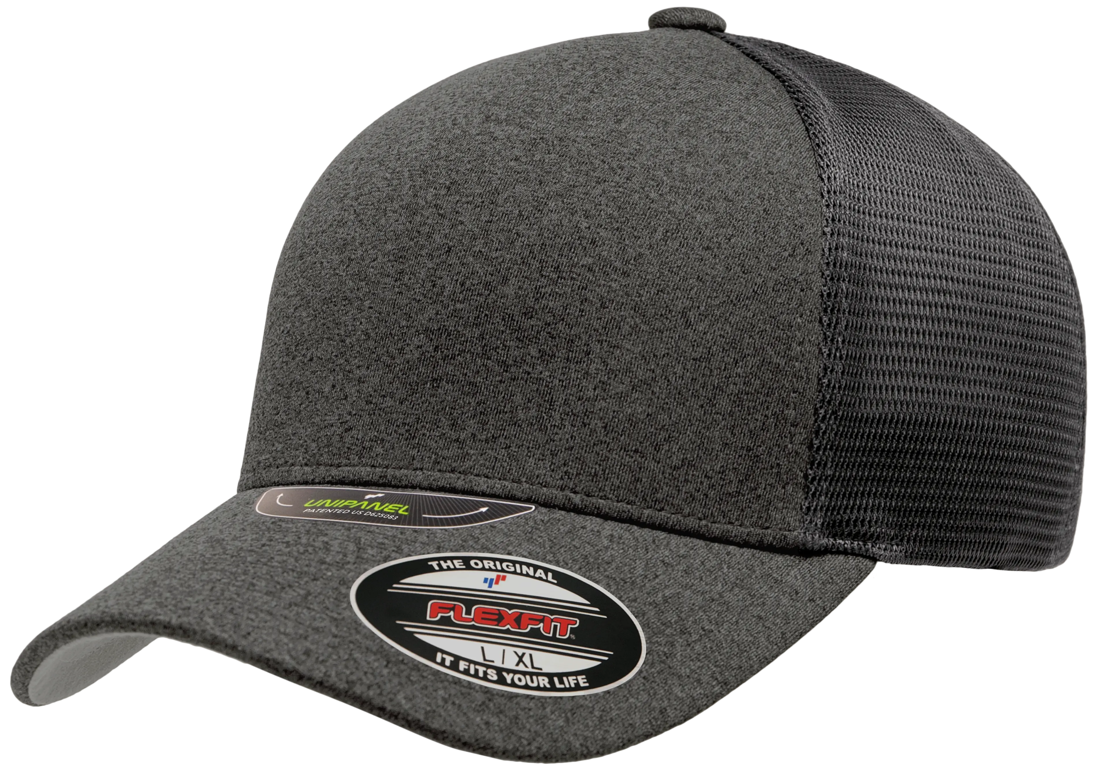 Flexfit Unipanel Trucker Mesh Cap, Fused Front, Stretch Fit