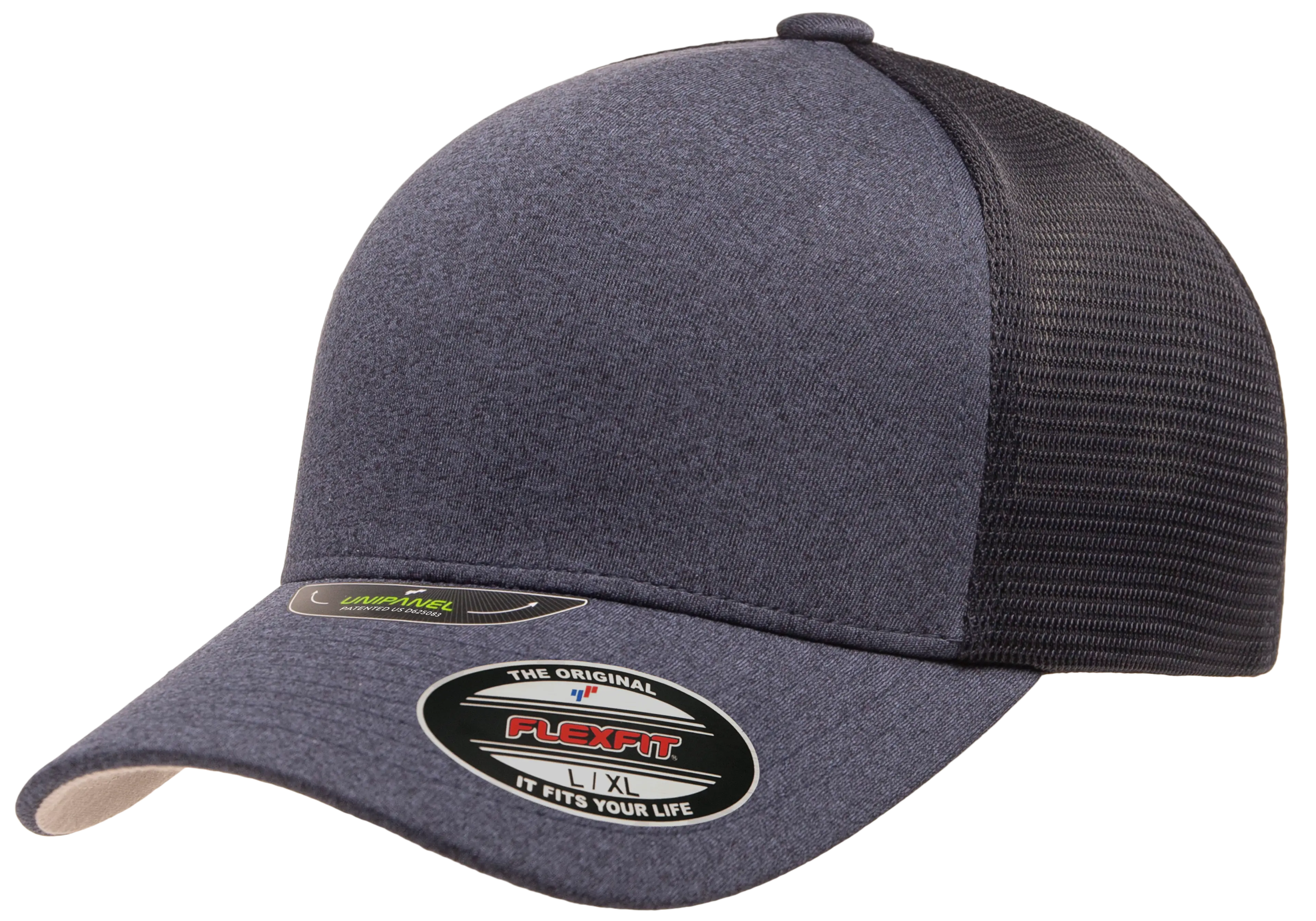 Flexfit Unipanel Trucker Mesh Cap, Fused Front, Stretch Fit