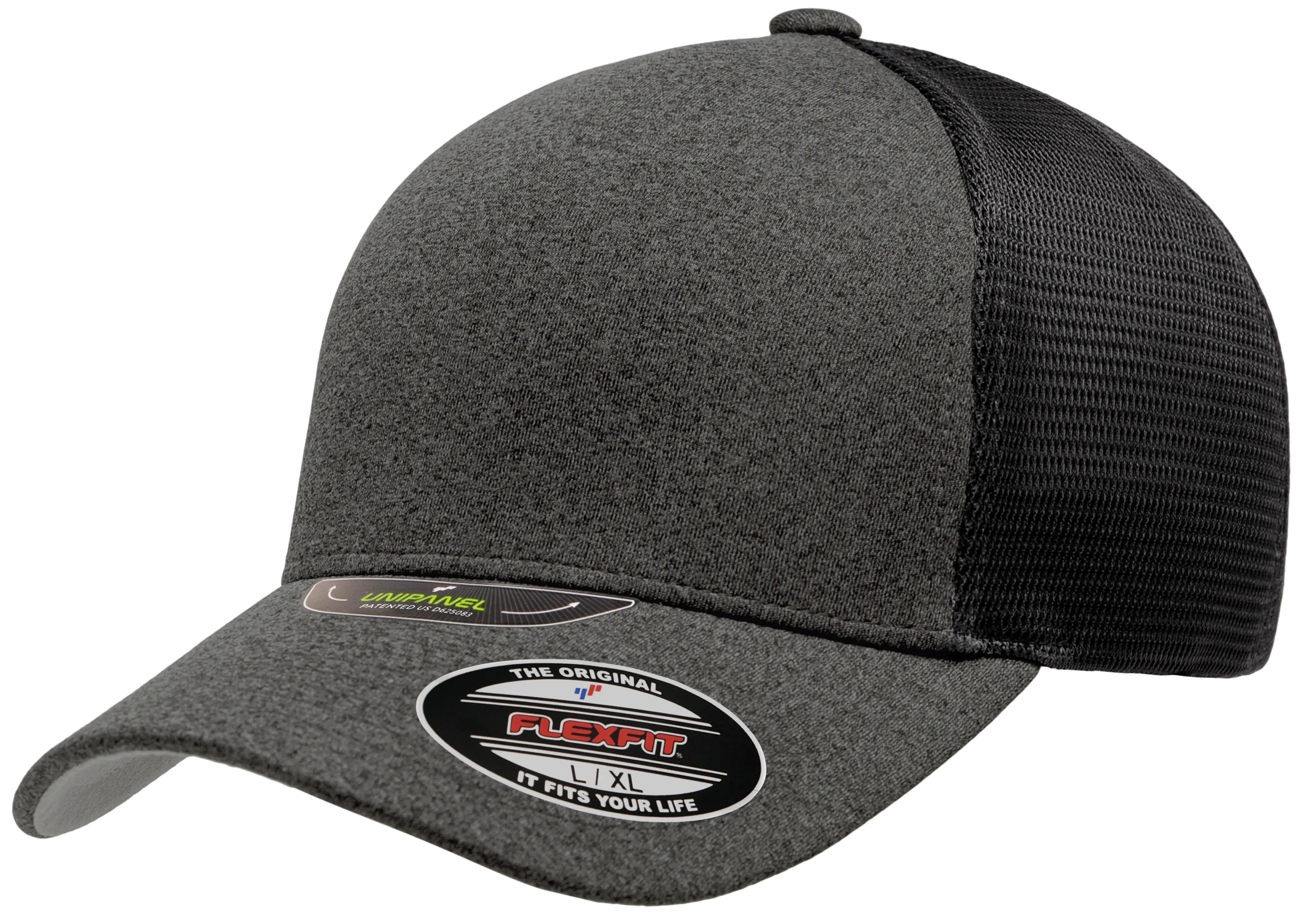 Flexfit Unipanel Trucker Mesh Cap, Fused Front, Stretch Fit