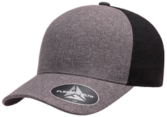 Flexfit Delta Carbon Cap - 2 Tone, Melange Blue/Melange Charcoal