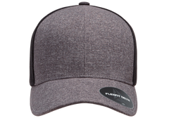 Flexfit Delta Carbon Cap - 2 Tone, Melange Blue/Melange Charcoal
