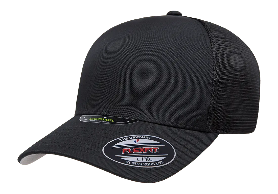 Flexfit Unipanel Trucker Mesh Cap, Fused Front, Stretch Fit