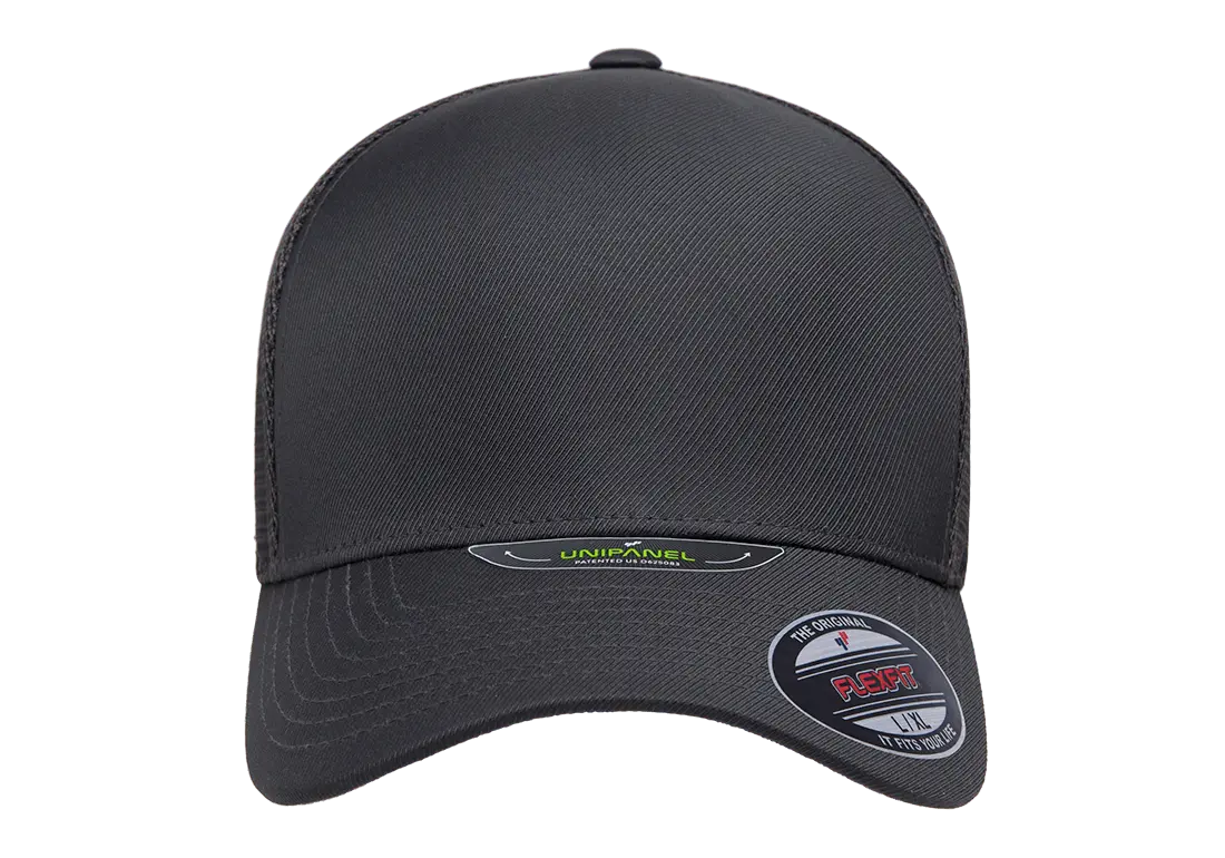 Flexfit Unipanel Trucker Mesh Cap, Fused Front, Stretch Fit