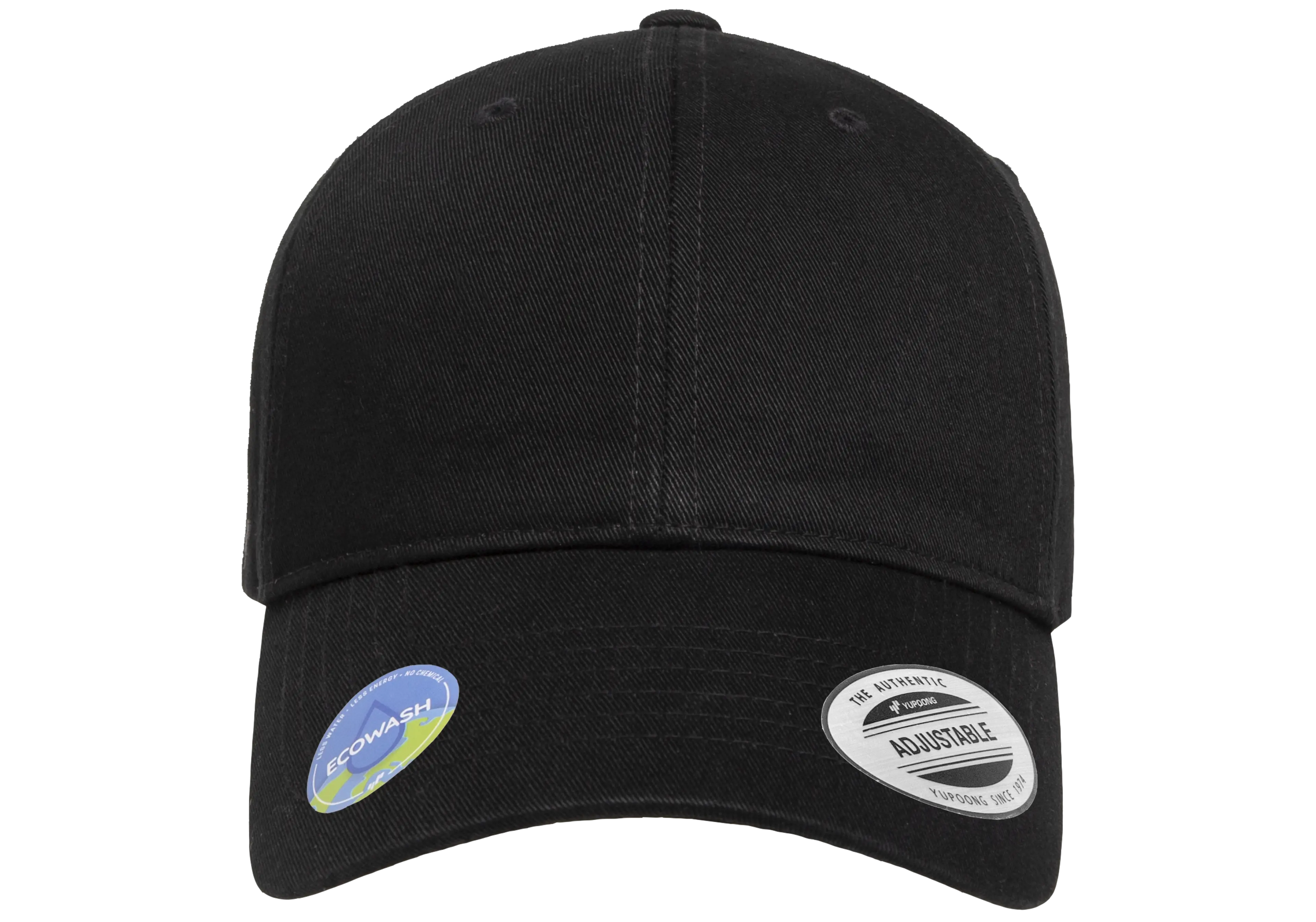 YP Classics Ecowash Dad Cap - Black
