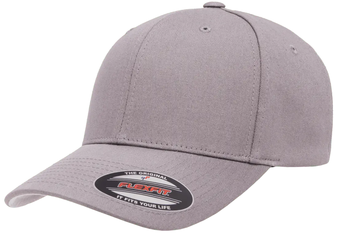 Flexfit Cotton Twill Cap, 6-Panel Structured Fitted Hat