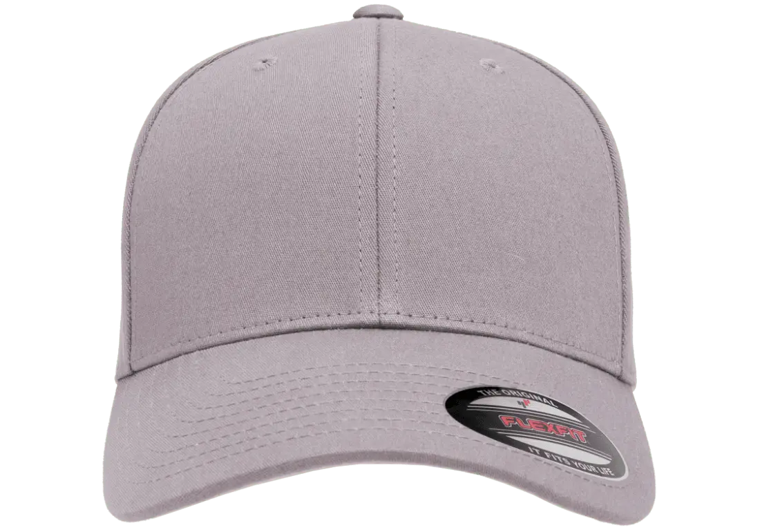 Flexfit Cotton Twill Cap, 6-Panel Structured Fitted Hat