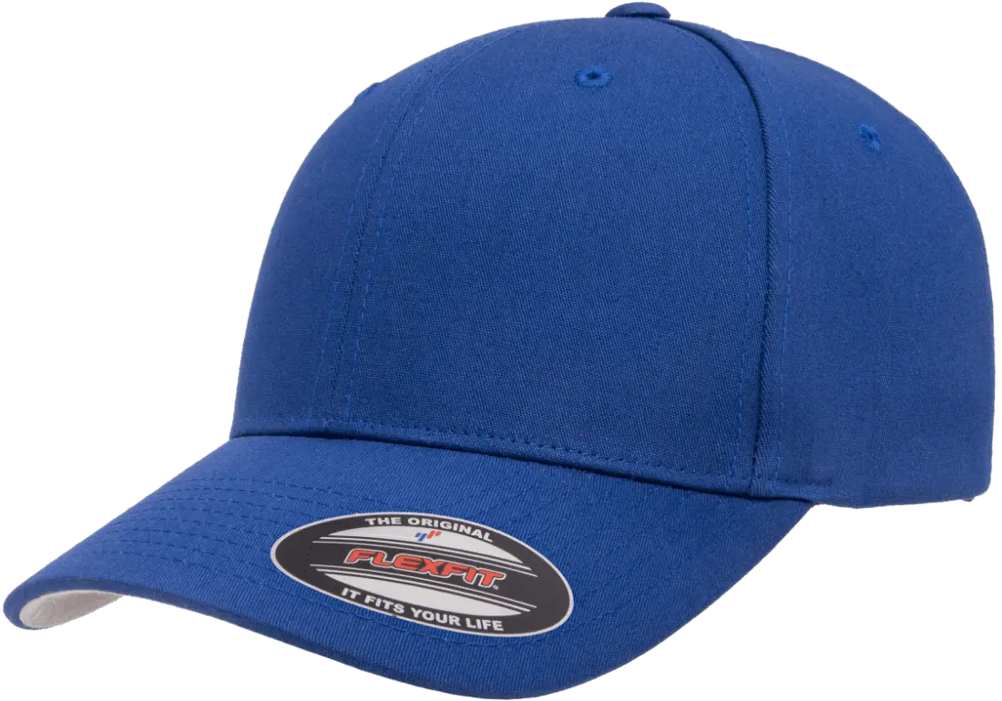 Flexfit Cotton Twill Cap, 6-Panel Structured Fitted Hat