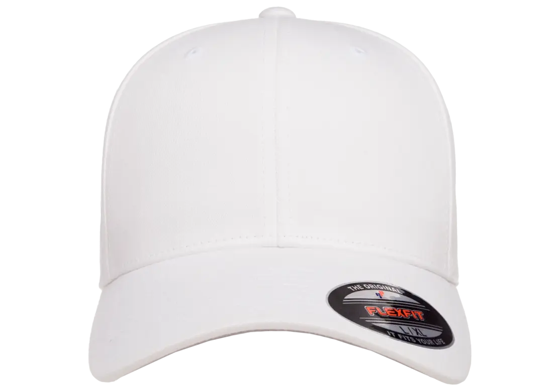 Flexfit Cotton Twill Cap, 6-Panel Structured Fitted Hat
