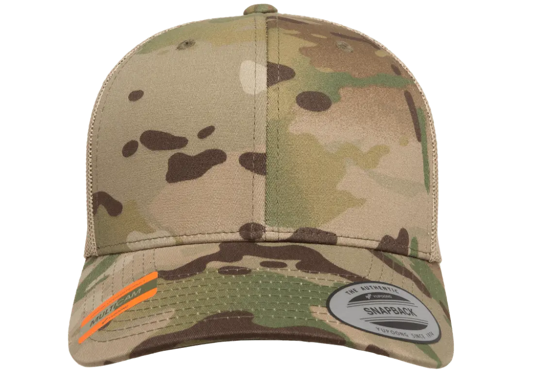 YP Classics Multicam Retro Trucker Cap