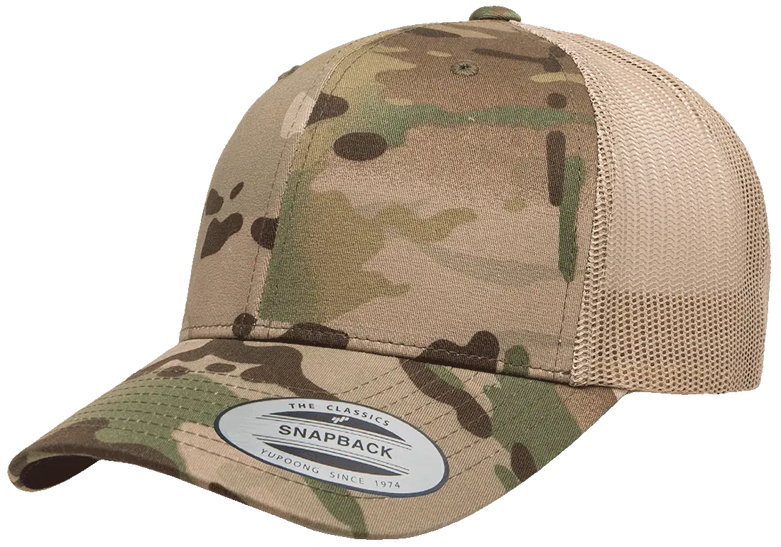 YP Classics Multicam Retro Trucker Cap