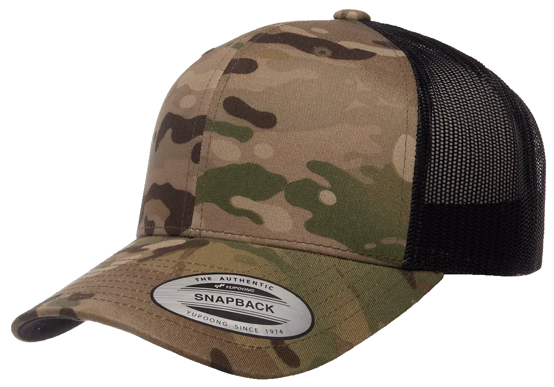 YP Classics Multicam Retro Trucker Cap