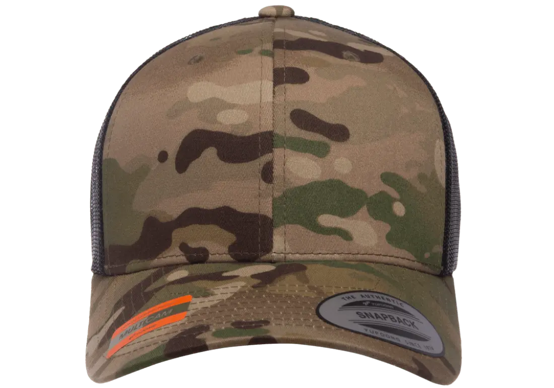 YP Classics Multicam Retro Trucker Cap