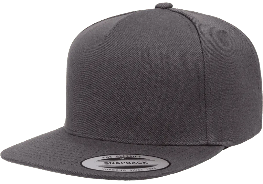 YP Classics Premium 5-Panel Snapback Cap Wool Blend