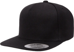 YP Classics Premium 5-Panel Snapback Cap Wool Blend