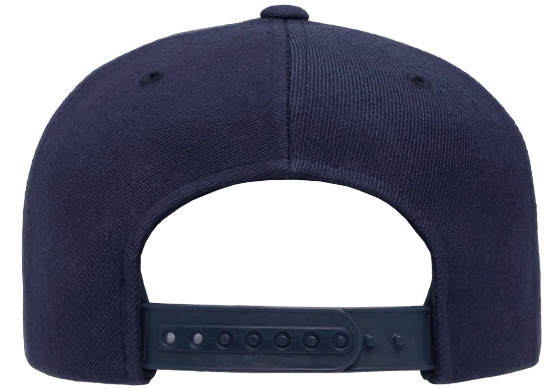 YP Classics Premium 5-Panel Snapback Cap Wool Blend