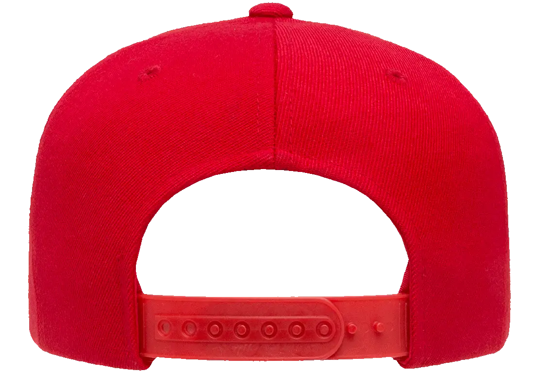 YP Classics Premium 5-Panel Snapback Cap Wool Blend